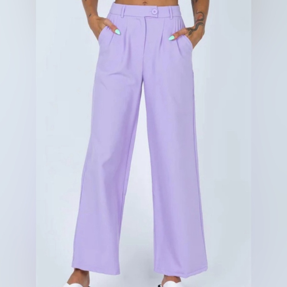 Princess Polly | Lavender Wide Leg Trouser